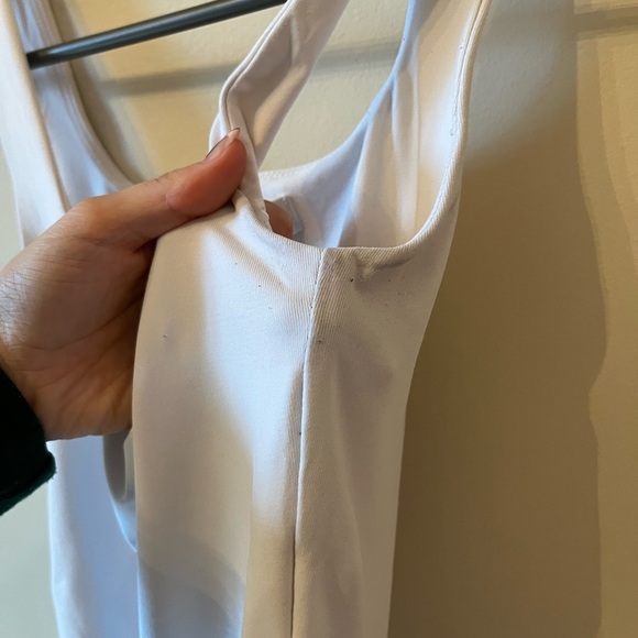 Aritzia Square Neck White Contour Bodysuit - Picture 7 of 7